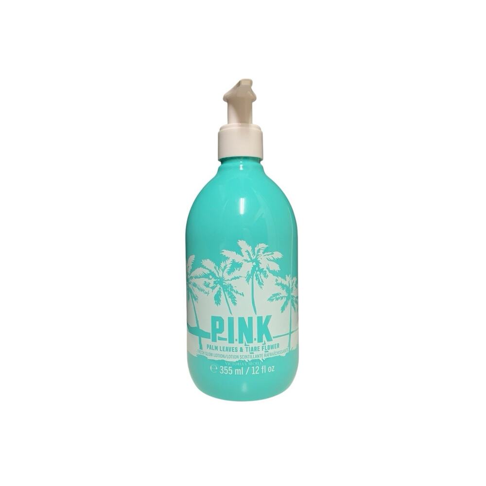 Victoria's Secret PINK Fresh‎ Glow Lotion Palm Leaves Tiare Flower 12oz NEW